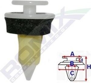 ROMIX Clip Zier- / Schutzleiste C60542 passend für MERCEDES-BENZ M-Klasse (W163)
