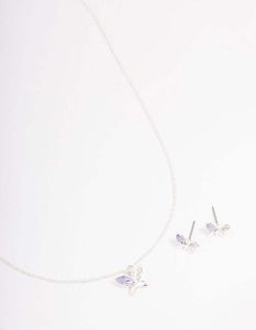 Lovisa - Silber Diamante Schmetterling Schmuck Set