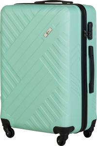 Xonic Design Reisekoffer - Hartschalen-Koffer mit 360° Leichtlauf-Rollen - hochwertiger Trolley mit Zahlenschloss in M-L-XL oder Set (Pastell Mintgrün L, mittel)