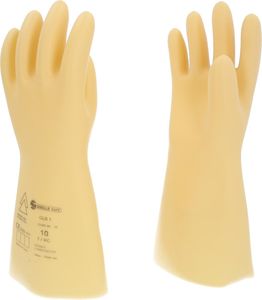 KS TOOLS Elektriker-Schutzhandschuh mit Schutzisolierung Größe 10 Klasse 1 weiß - 117.0054