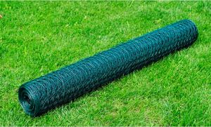 vidaXL Drahtzaun mit PVC-Beschichtung 25x0,75 m Grün