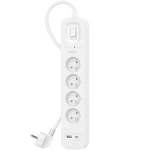 Belkin SRB001CA2M Überspannungsschutz Weiß 4 Ausgang(en) CA 2 m