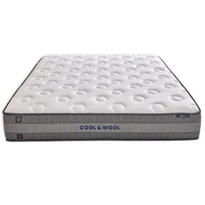 Pointhome Yatas Bedding Matratze 180 x 200, Cool & Wool, Taschenfederkern doppelseitige Matratze Höhe 28 cm H3