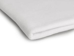 Polárna flísová tkanina 200 g/m2 biela 50 x 155 cm