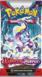 Pokémon-Sammelkartenspiel: 3er-Pack Karmesin & Purpur - Arkani (3 Boosterpacks & 1 holografische Promokarte)