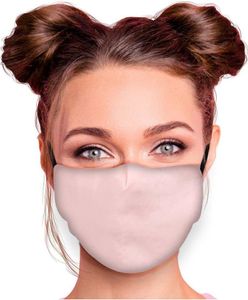 Mundschutz Maske in verschiedenen Farben Stoffmaske ohne Motiv Mund- Nasenschutz mit wechselbarem Filter einstellbare Ohrbügel, Farbe wählen:rosa