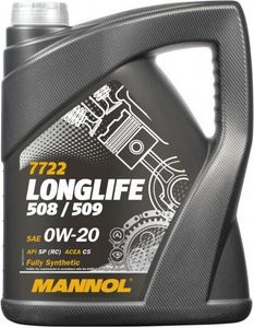 Mannol Longlife 508/509 0W-20 5 Liter Mannol Longlife 508/509 0W-20 5 Liter