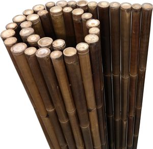 Sichtschutz aus Bambus - Rollzaun XL NIGRA (BxH) 180 cm x 180 cm