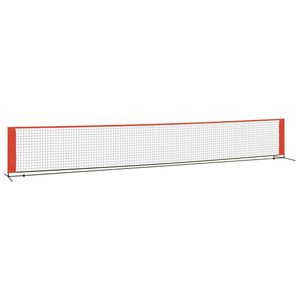 vidaXL Tennisnetz Schwarz und Rot 600x100x87 cm Polyester