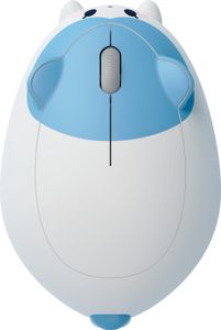 Kabellose Maus mit Akko-Katzenmotiv (blaue und weiße Katze)