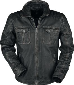 Gipsy Lederjacke Herren Randall NSLROV schwarz Basics, Biker 100% Leder M Gipsy Lederjacke Herren Randall NSLROV schwarz Basics, Biker 100% Leder M