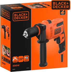 Black & Decker BEH200-QS Bohrmaschine 2900 RPM Schwarz, Orange