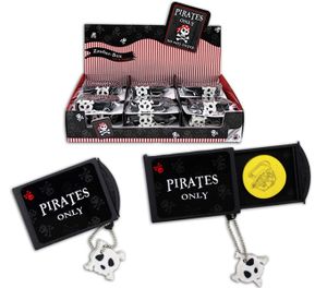 Piraten Zauberbox mit Radiergummi - ca. 5,5x4,5x1,5cm Pirates Only