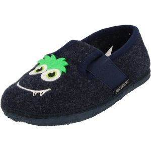 Supersoft Jungen Hausschuhe Pantoffeln Puschen 542-382 Blau mit Monstermotiv