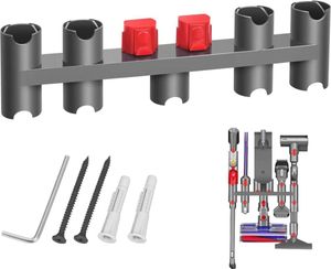 Držák příslušenství dokovací stanice organizér příslušenství pro Dyson V7 V8 V10 V11 V15, nástěnný držák pro vysavač Dyson s 9 úložnými zásuvkami