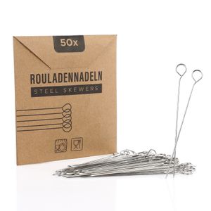 Van Henry® Edelstahl Rouladennadeln Rouladenspieße 11 cm - 50er Pack