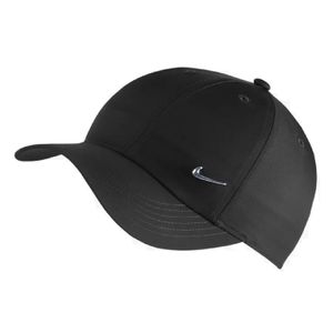 Nike Y Nk H86 Čiapka S Kovovým Nápisom Swoosh Čierna/Metalická Strieborná -