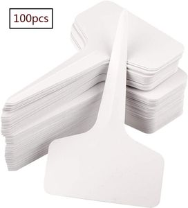 100Stk. Mini T-Form Plastik Pflanzenstecker Stecketiketten Beschriften Pflanzschilder Schilder 6CM * 10CM Sind Praktisch für AlleGärtner