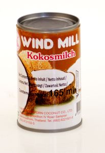 Wind Mill- Kokosmilch in zwei verschiedene Größen , Gewicht food:165 ml