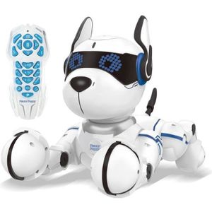Power Puppy - Mein intelligenter programmierbarer und taktiler Roboterhund mit Fernbedienung - LEXIBOOK