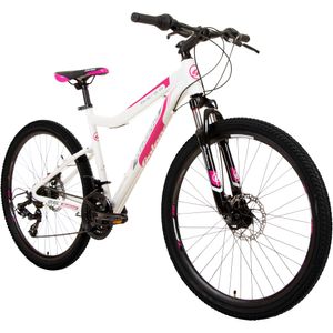Galano GX-26 Mountainbike 26 Zoll für Jugendliche und Erwachsene 145 - 175 cm Jugendfahrrad MTB Hardtail Fahrrad 21 Gänge Mountain Bike, Farbe:weiß/pink, Rahmengröße:44 cm