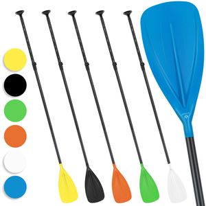 KESSER® Paddle - 3-teilig für Kayak SUP Stand-Up Paddling Board Stechpaddel, Verstellbar Teleskop 165cm-215cm Aluminum für Stand Up Paddel Kajakfahren Surfboard Boot Anti-Rutsch Stecksystem, Farbe:Schwarz