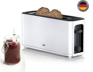 Braun HT 3100 PurEase Langschlitz-Toaster weiß