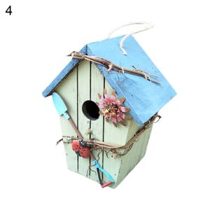 vogelhaus vogelkäfig malerei im freien garten hängend häuschen fütterer nest handwerk-4