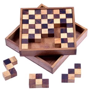 Schach Puzzle - Pentomino Puzzle - Lernspiel - Knobelspiel mit 12 Pentominos