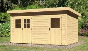 WoodFeeling Gartenhaus 28 mm Mattrup natur 456x303cm