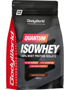 BodyWorld Quantum IsoWhey 2000 g Vanille / Whey Protein Isolat / Sofortiges Whey Protein Isolat von höchster Qualität