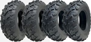 25x10.00-12 & 25x8.00-12 ATV Tyres 4ply P3080 OBOR Pinacle Road Legal (Set of 4)