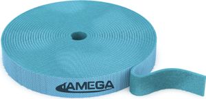 Klett-Kabelbinder Klettband Rolle wiederverwendbar Klettverschluss Blau, 5m