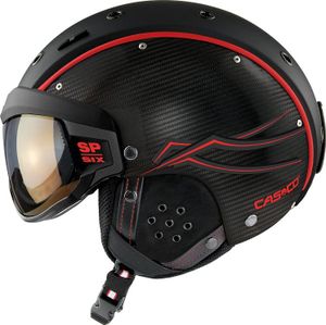 Casco SP-6 Visor Limited Race Carbon Black-red Velikost: L ( 58 - 62 )