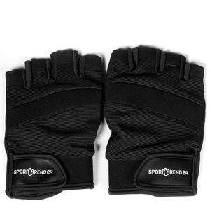 Sporttrend 24® Trainingshandschuhe XS-XL schwarz | Fitnesshandschuhe Sporthandschuhe Gewichtheben Handschuhe (XS)