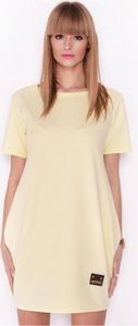 Kleid Minikleid Sommer-Kleid in 9 Farben, Gr. S M 36 38, 2235 Pastellgelb