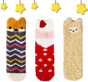 3 Paare Socken Christmas,Weihnachten Socken,Cute Cartoon Wintersocken,Weihnachtssocken,Schneeflocke Socken,Weihnachten Baumwolle Socken,Geschenk Weihnachtssocken,Christmas Socks,Damen Kuschelsocken