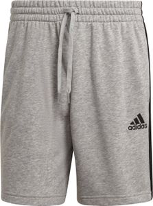 adidas kurze Hose Herren mit Taschen und drei Streifen Design, Größe:M, Farbe:Grau