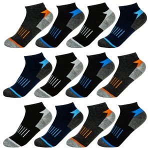 12 Paar Sneaker Socken Sport Füßlinge Herren Damen Socken Baumwolle Freizeit Kurz Socken 43-46