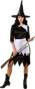 Hexen Kostüm Kleid mit Schürze Halloween Fasching Karneval Party Cosplay 38/40