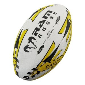 Pass Entwickler Rugbyball - Gewichteter Ball - 3D Grip - Top Marke RAM Rugby Größe 5 (1000 Gramm)