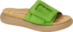 Gabor 63.751 Damenschuhe - bequeme Pantoletten grün Freizeit NEU