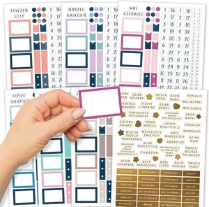 Nálepky do plánovačov a Bullet Journalu 7 listov