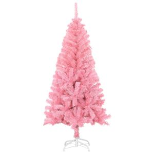 vidaXL Künstlicher Weihnachtsbaum mit Ständer Rosa 120 cm PVC