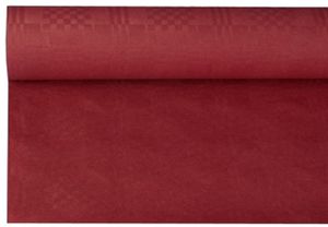 Papstar Damasttischtuch bordeaux 50 x 1m 12571