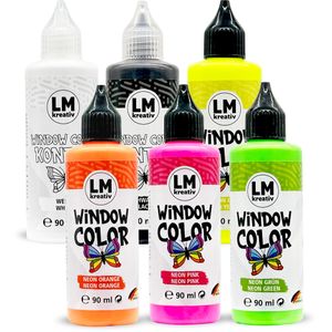 LM Window Color 6er Set - Neon + Kontur -