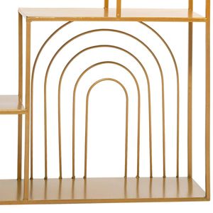 Goldenes Wandregal - Metall 58 × 58 cm - Atmosphera créateur d'intérieur