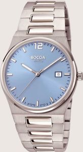 Boccia Boccia Herrenuhr Analoguhr mit Edelstahlband Silber 3661-01 Boccia Boccia Herrenuhr Analoguhr mit Edelstahlband Silber 3661-01