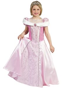 Prinzessin Kostüm "Phoebe" für Mädchen - Rosa | Märchen Kleid Königin Mittelalter Größe: 128