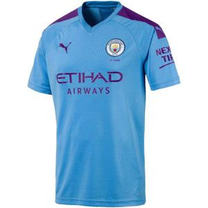 PUMA AG MCFC HOME Replika koszulki SS TEAM LIGHT BLUE-TILLANDSIA PUR TEAM LIGHT BLUE-TILLANDSIA PUR XL